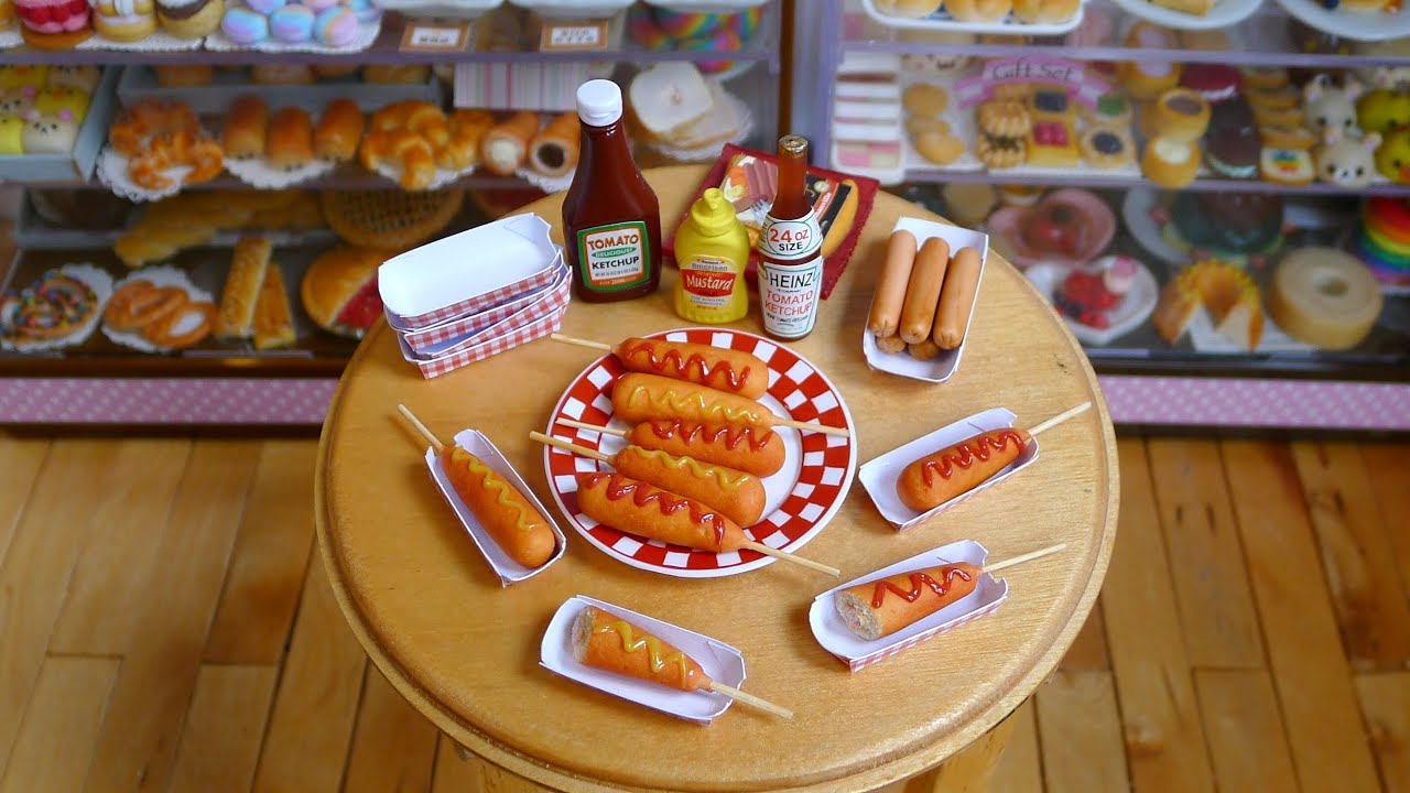 How to make Corn Dog (miniature) DIY ミニチュアアメリカンドッグ作り