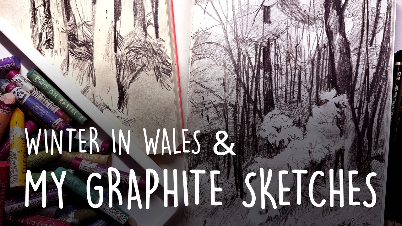 Winter in Wales & my graphite sketches