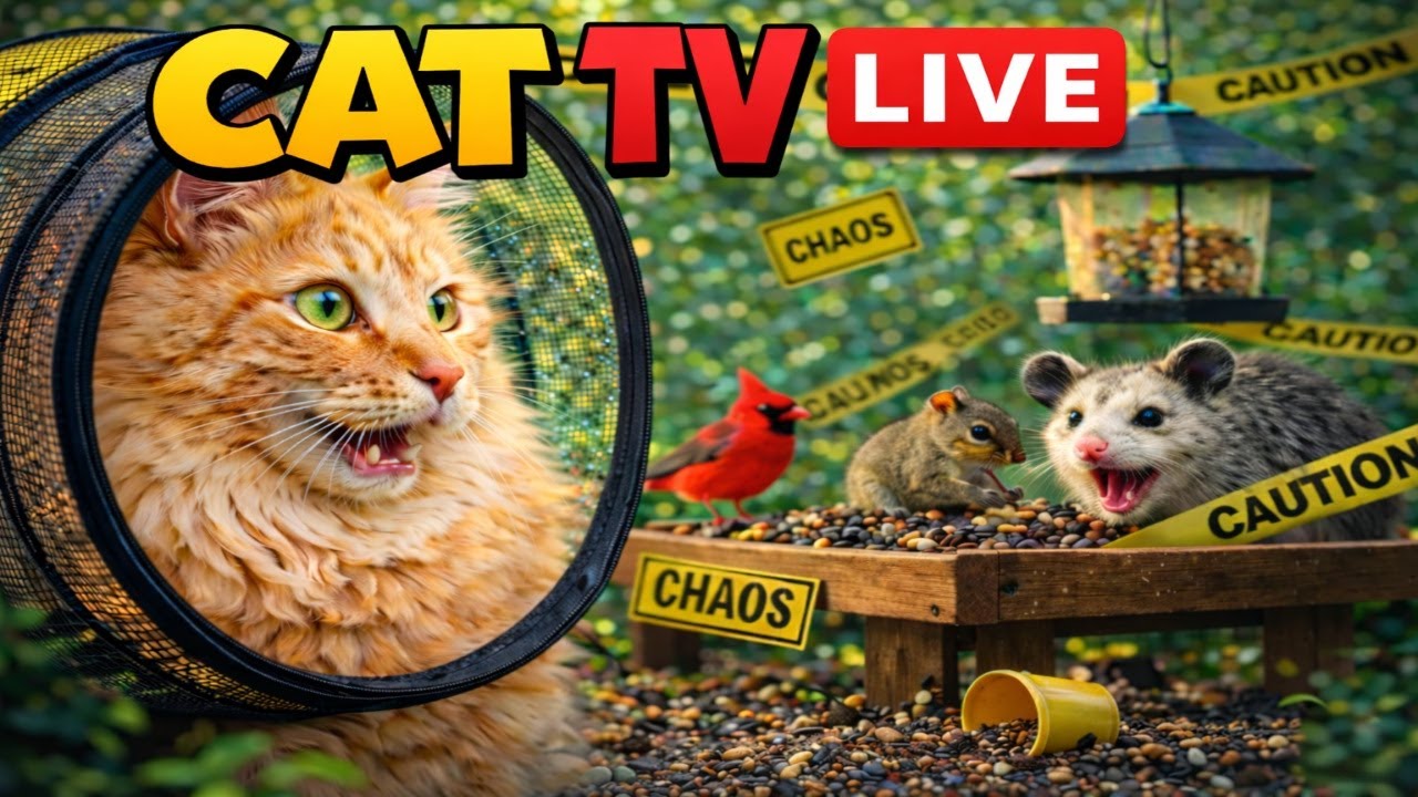 Rescue Cats React to Squirrel Chaos - LIVE from Florida