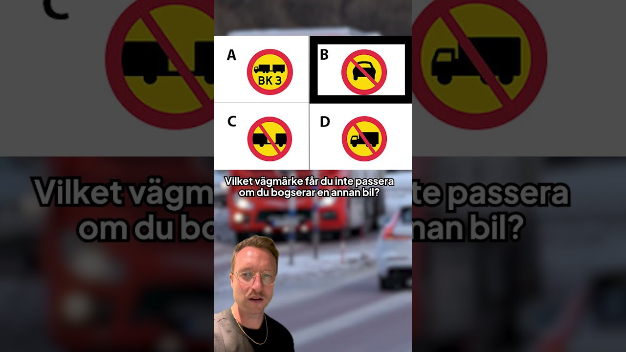 K&ouml;rkortsteori, fr&aring;ga som kan komma p&aring; teoriprovet