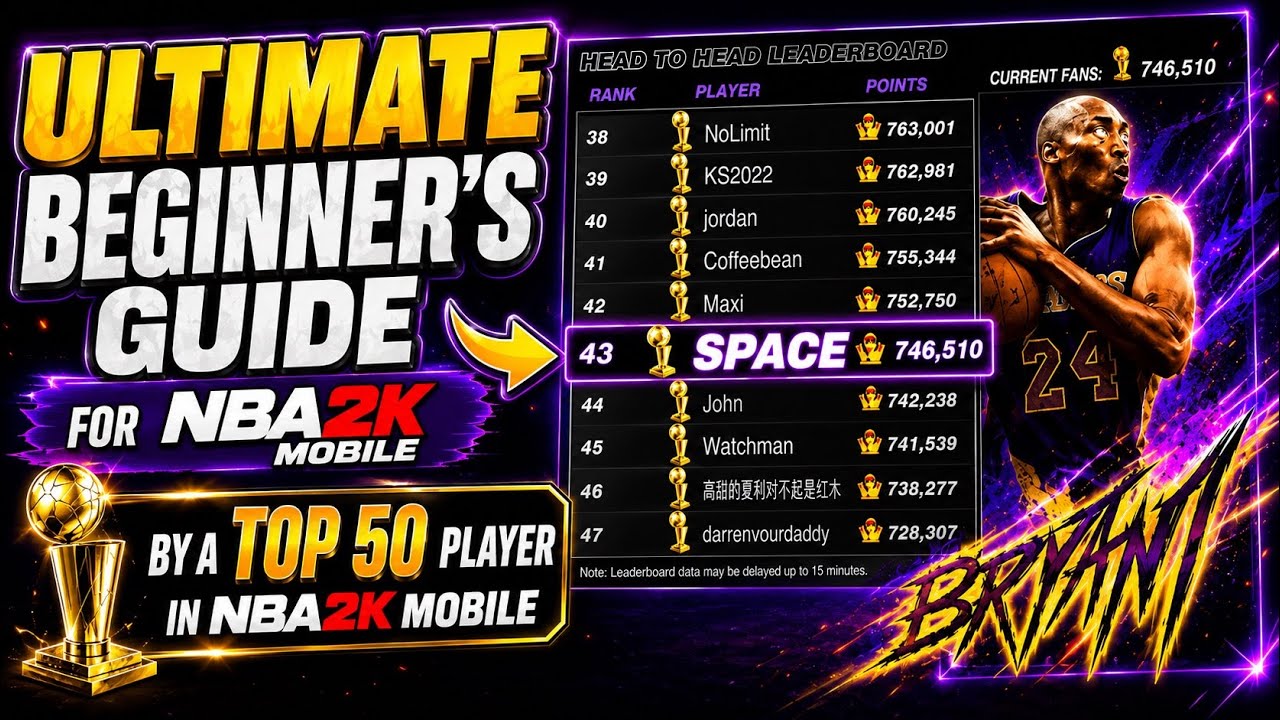 Гайд для новичков по NBA 2K Mobile &mdash; всё, что ВАМ нужно знать в 2026 году (от игрока из ТОП-50)