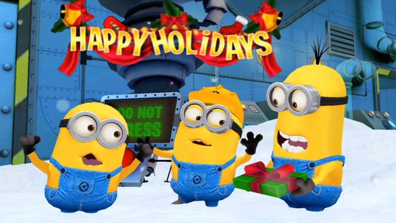 Despicable me: Minion rush Christmas 2024 funny mini movies Happy Holidays funny game intro Minions