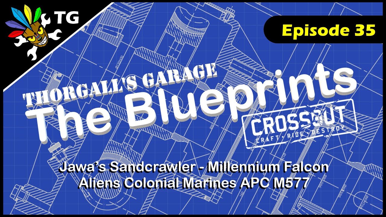 Crossout - The Blueprints - episode 35 (Jawa's Sandcrawler - Millennium Falcon - Aliens APC M577)