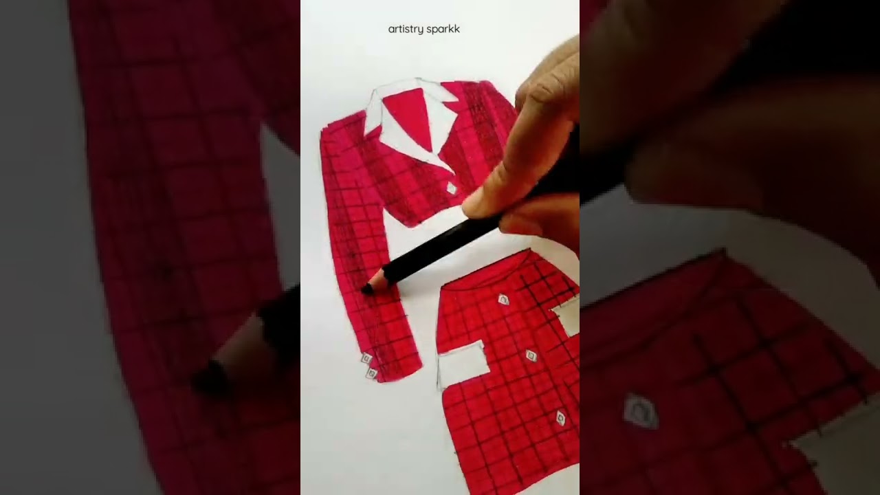 how to make Tartan pattern simple drawing ✍️😀😀 #shorts #youtubeshorts #art