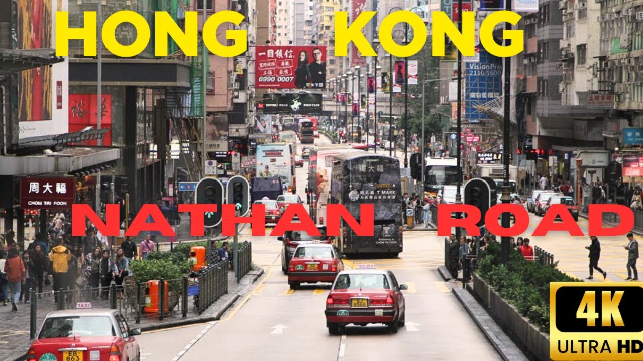 Hong Kong- Nathan road - Tsim Sha Tsui- Walk Tour | 4KHD