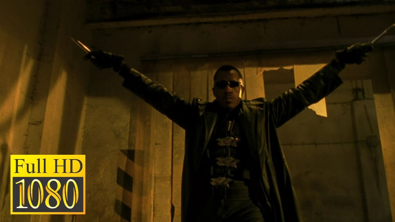 Wesley Snipes finds his mentor Whistler and kills vampires in the movie Blade 2 (2002)