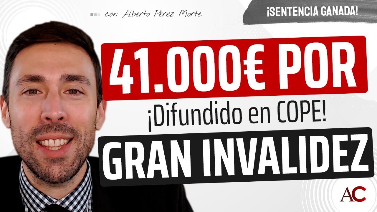 GRAN INVALIDEZ + 41.000 € de ATRASOS a una maestra con daño cerebral