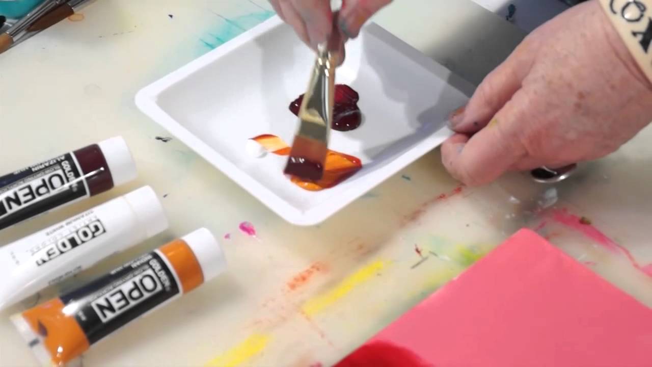 Blending & Glazing with Slow Drying Acrylics : GOLDEN A-Z Set