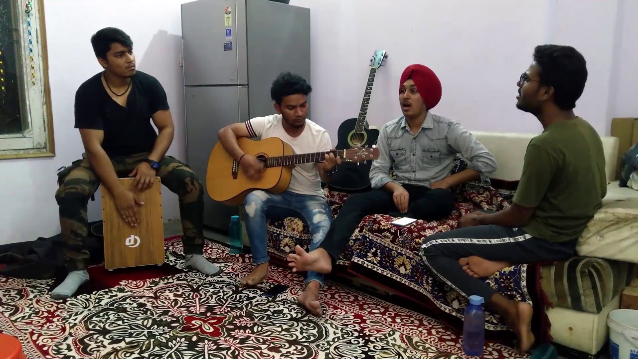 Khamoshiyan | jamming | cajon | acoustic guitar