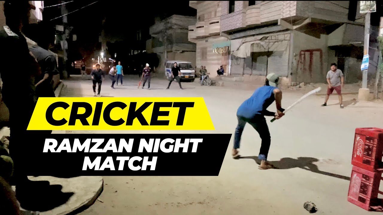 Ramzan main night cricket match #ramzan main cricket alag maza hay