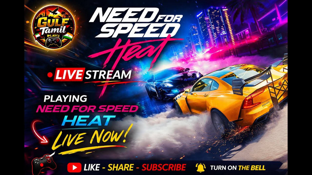 NFS Heat Live Stream 🚗 High Speed Races & Police Chase | Gulf Tamil Playz | Day 4