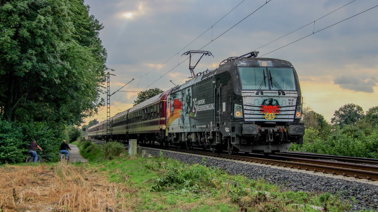 Bahnverkehr in Kamen mit Günni Güterzug, Sonderzug, V 100 West, RRX, ICE, IC 2 und vielen Makros