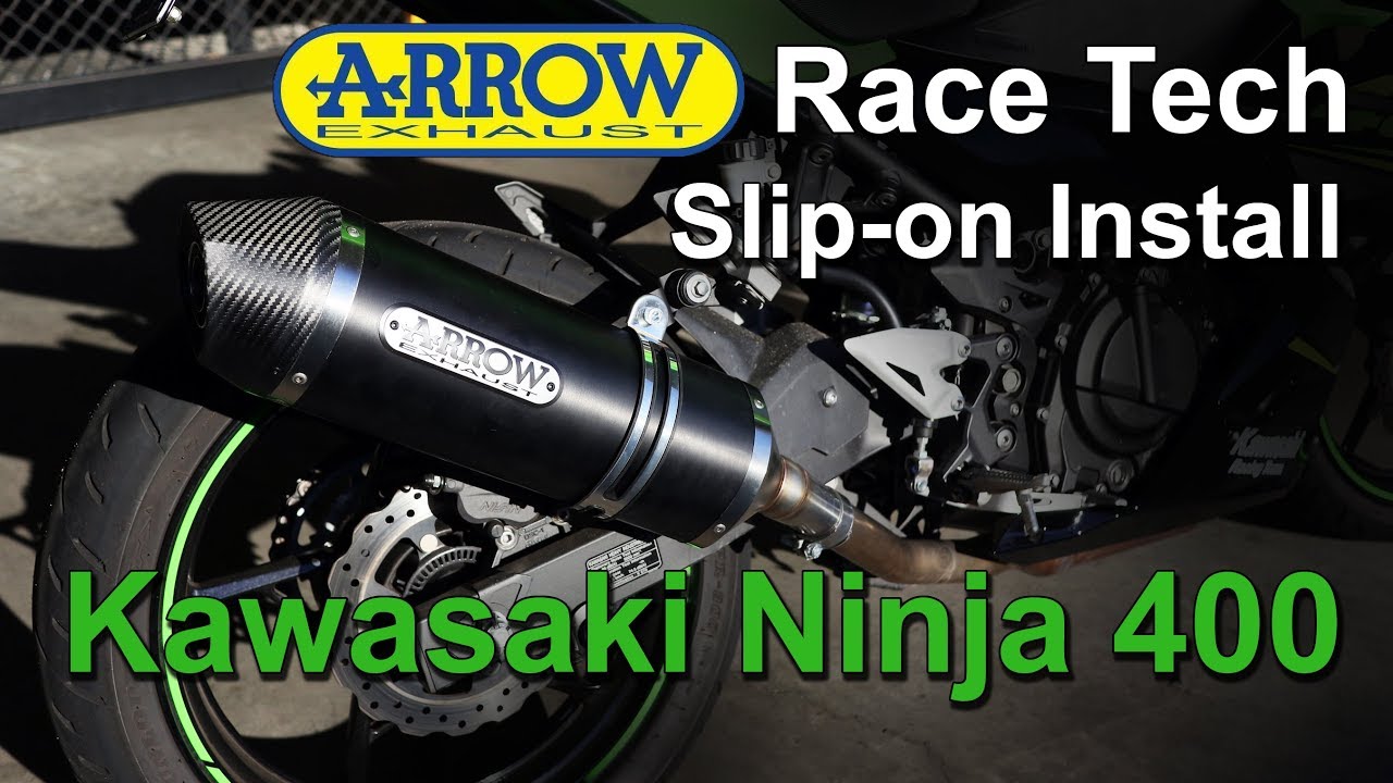 Arrow Race Tech Slip-On Exhaust Install - Kawasaki Ninja 400