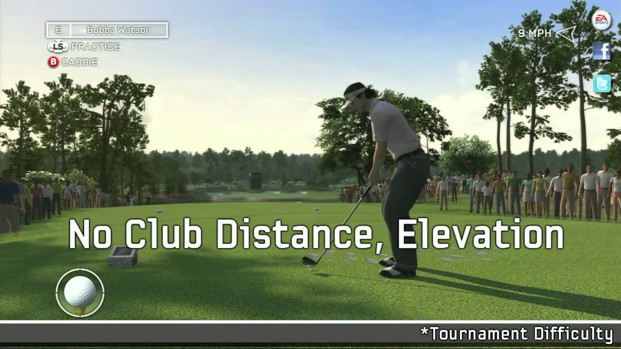 Tiger Woods PGA TOUR 12: The Masters Tips on Tournament Difficulty