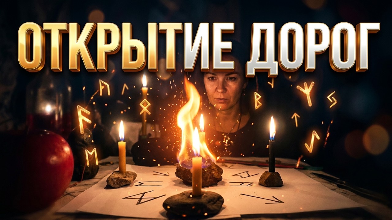 Магический ритуал на открытие дорог и благополучие. Сожжем все путы!