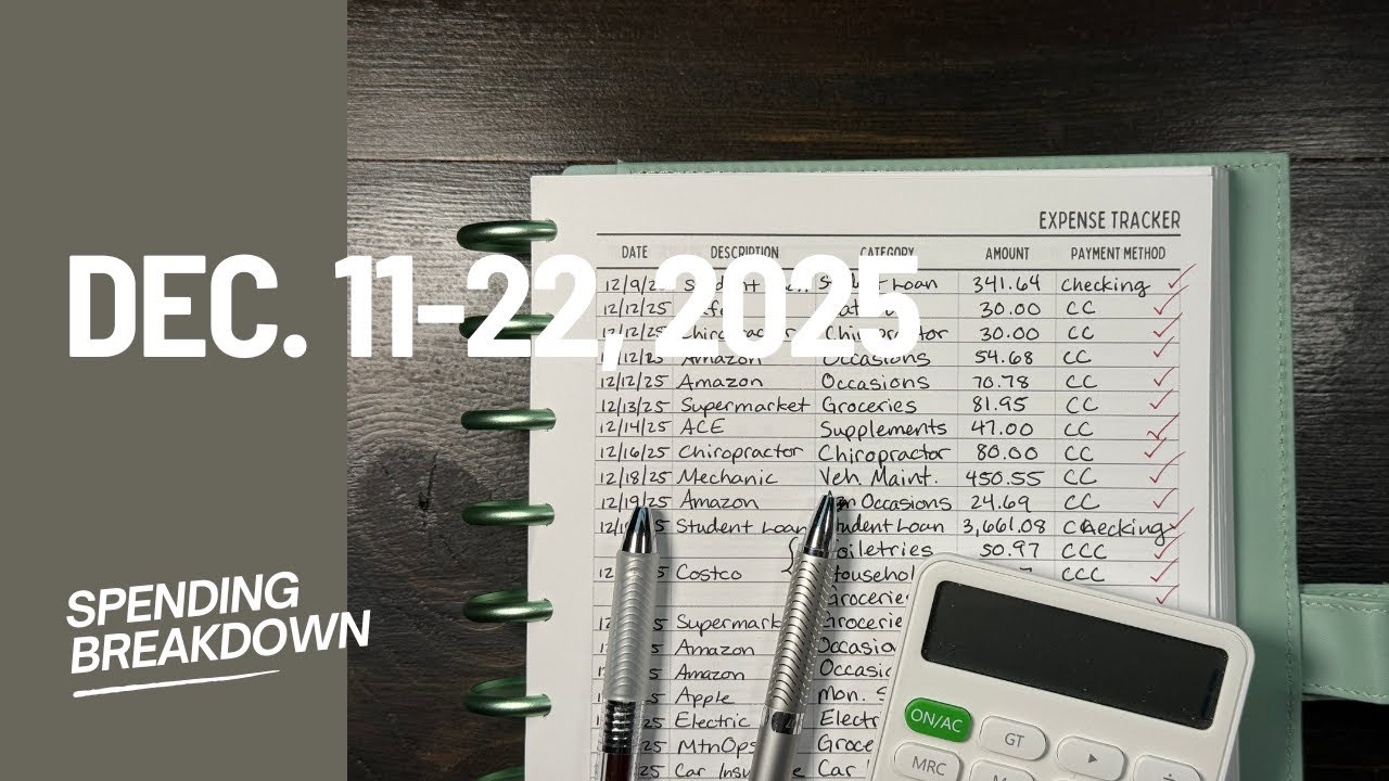 I Tracked Every Expense for 12 Days | $5,564 Reality