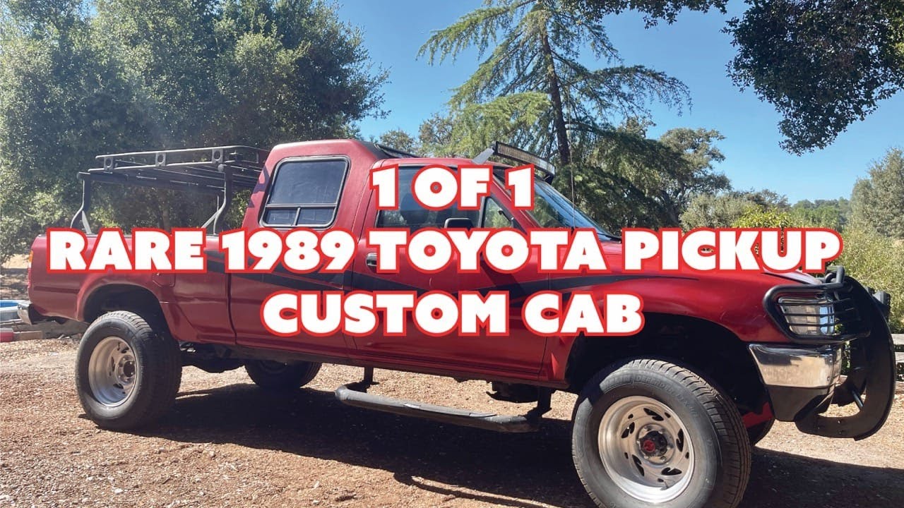 1 of 1 Extremely Rare 1989 Toyota Pickup Custom Cab Walk Around (For Sale!)