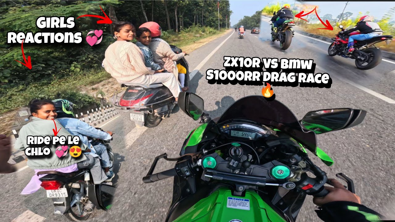 Crazy Superbikes Ride | Superbike Wheelies  Loud Exhaust Sc project | ZX10R Shocking girls Reactions