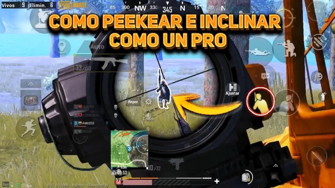 ¿COMO INCLINAR Y PEEKEAR COMO UN PRO ? PUBG MOBILE TÍPS