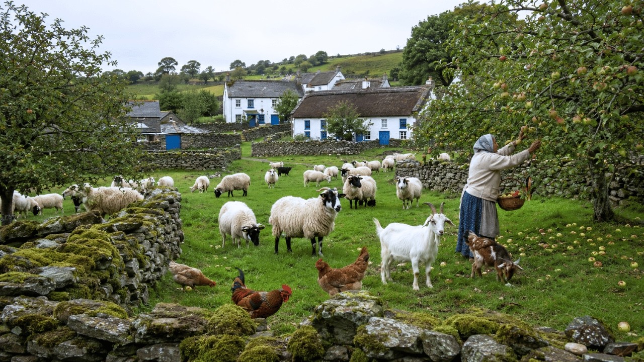 Peaceful Country Life in England &ndash; Harvesting, Cooking and Simple Farm Life