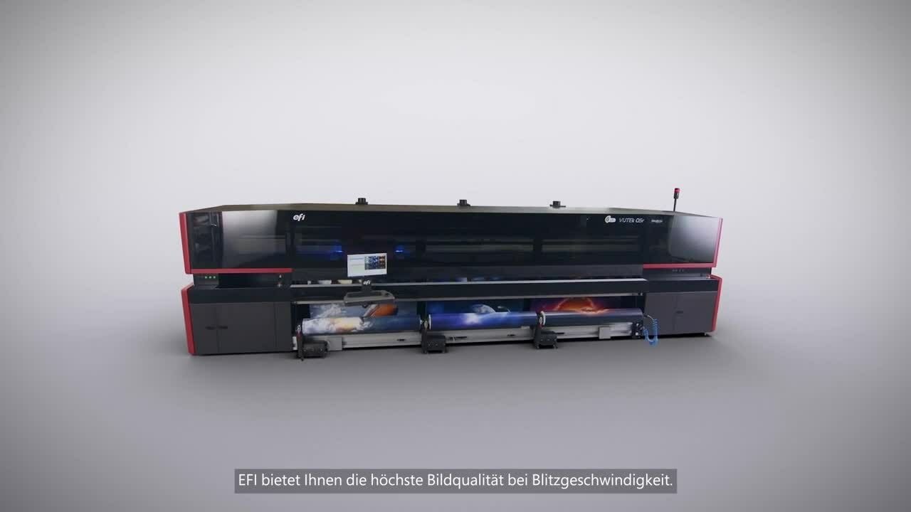 EFI VUTEk Q3r und Q5r Roll-to-Roll-LED-Drucker
