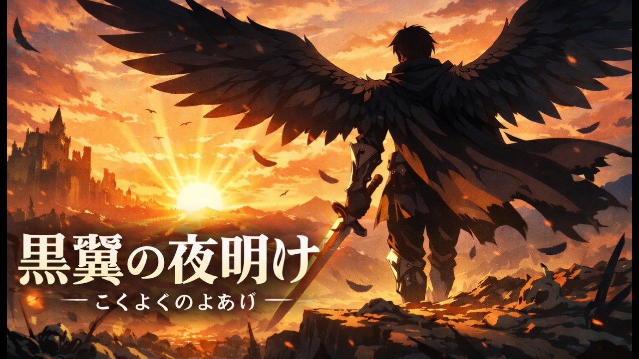 [MV] Black Wings of Dawn (黒翼の夜明け) | Epic Dark Fantasy Anime MV | UtaTrack