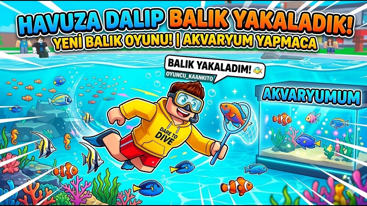 Balık Avlayıp Akvaryuma Koydum!! (Roblox)