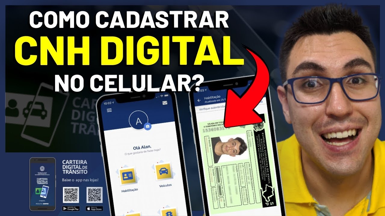 COMO CADASTRAR CNH DIGITAL NO CELULAR? CARTEIRA DE HABILITA&Ccedil;&Atilde;O