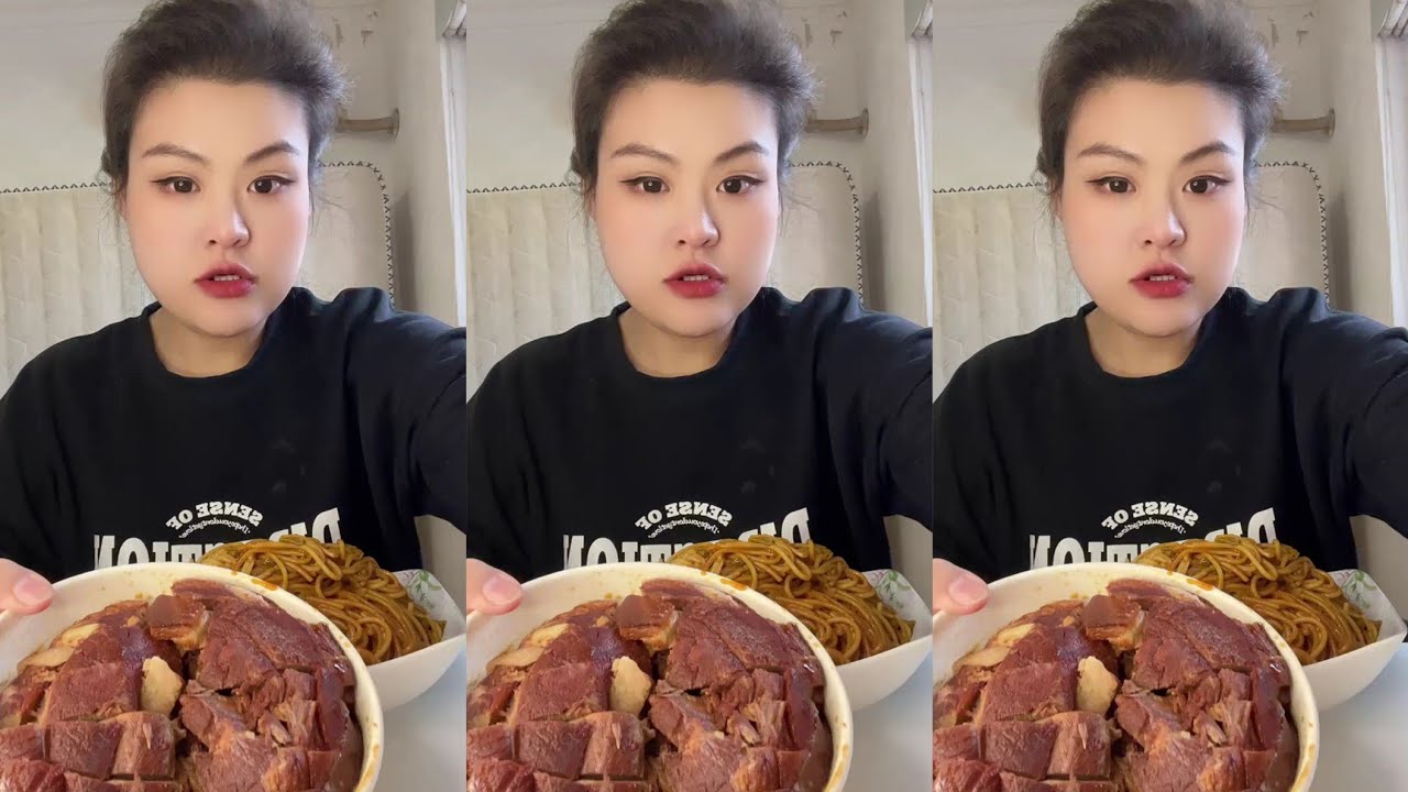 Yummy /Eating Challenges 🤤 Pork belly Spicy noodles 🍜😋 fired chicken 🍗#mukbang #food #porkbelly #eat