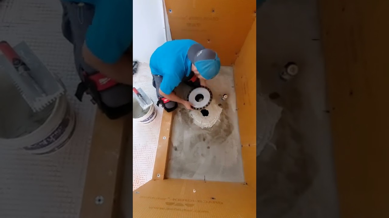 Schluter Shower System - Installing the Shower Tray and Flange Kit
