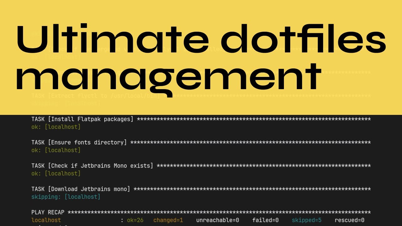 The ultimate dotfiles setup