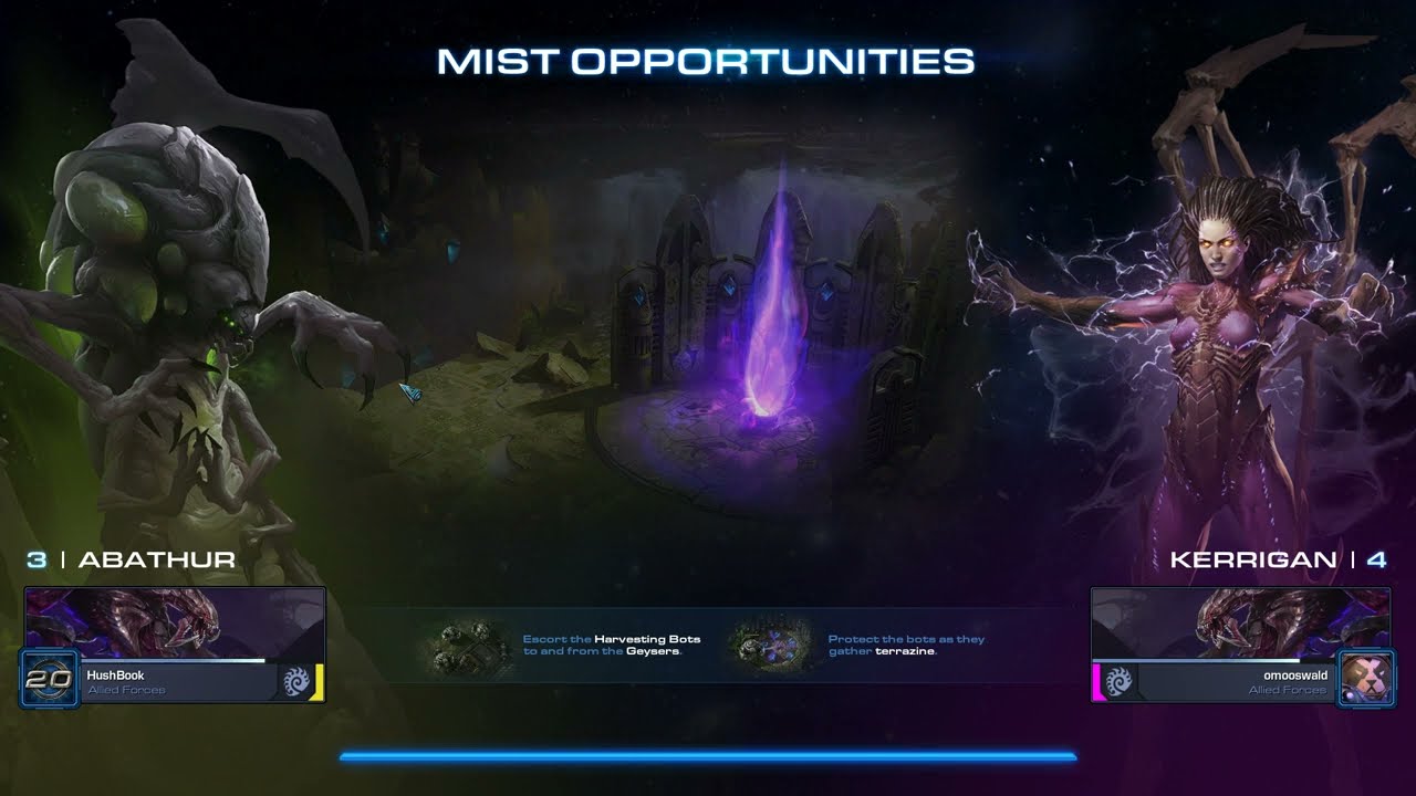 Starcraft 2: Co-op - Abathur Commander - Hard Difficulty - 37