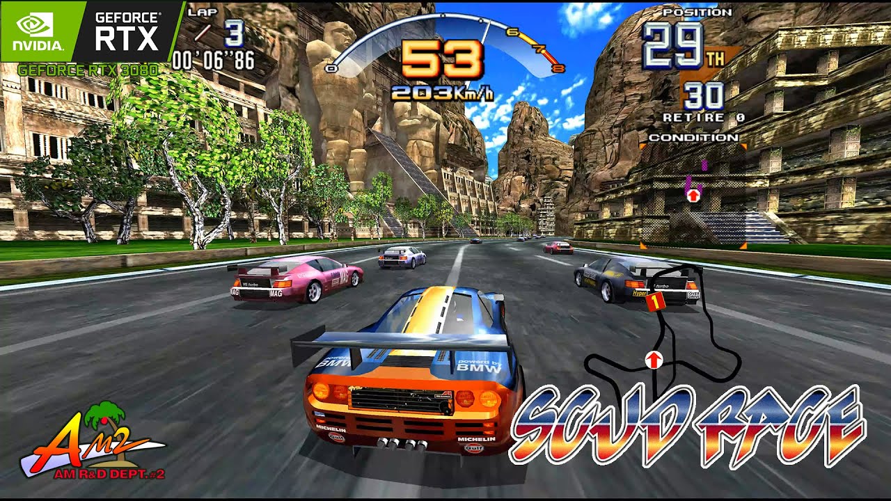 SCUD RACE PLUS / RTX 3080 4K60 / SEGA MODEL 3 emulator SuperModel
