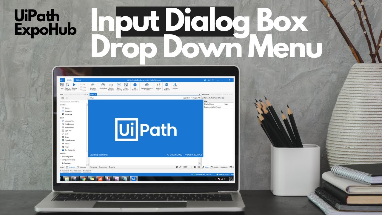 UiPath Tutorial | UiPath Tutorial For Beginners - Uipath Input Drop Down Menu | ExpoHub