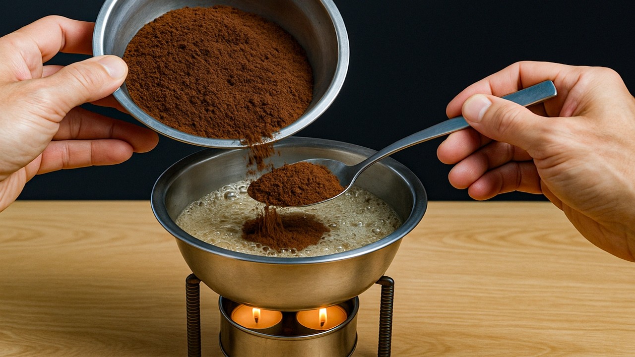 Don't throw away coffee grounds! DIY coffee ground fire starters