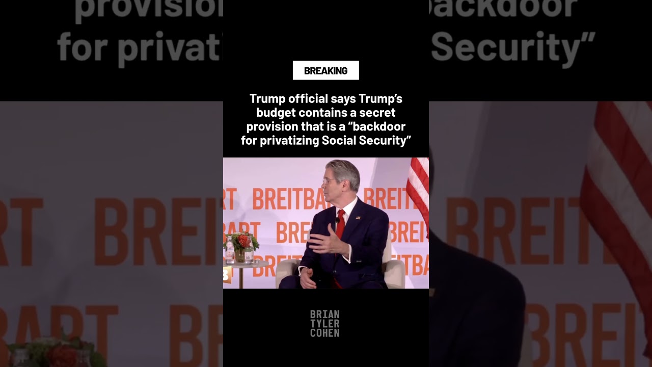 🚨 Trump official reveals plan to privatize Social Security