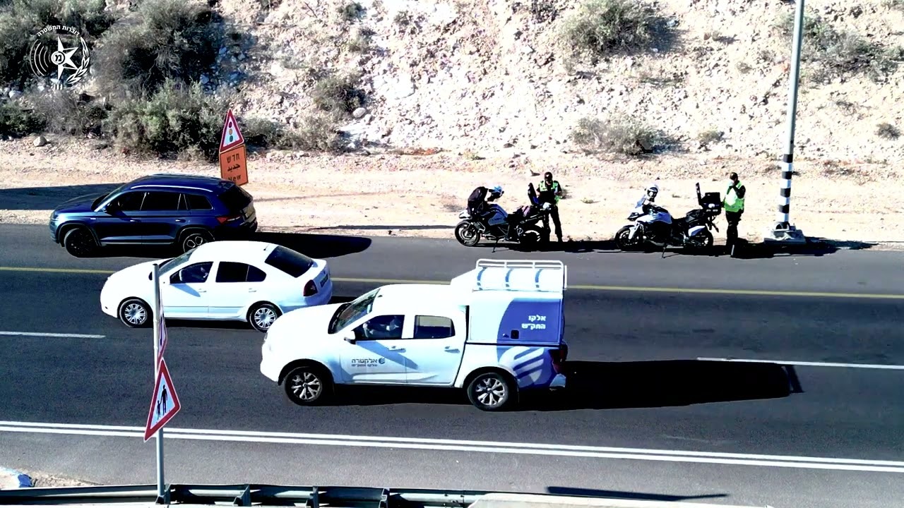צפו: כך תופסים במשטרה נהגים עבריינים בנגב ובערבה