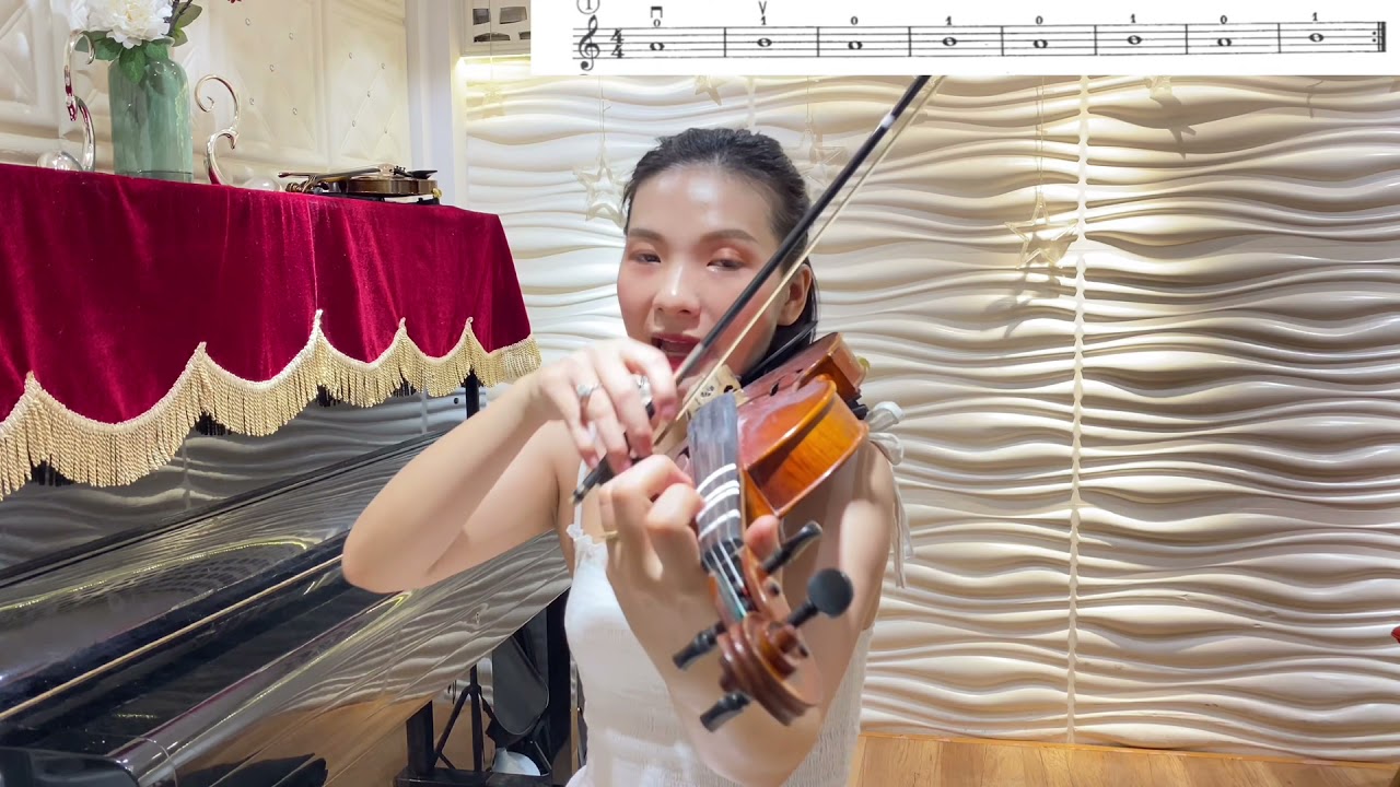 Hướng dẫn đặt khuôn tay và Bấm ngón 1 trên đàn violin dễ hiểu nhất- dạy học violin-hà nội-0986205193