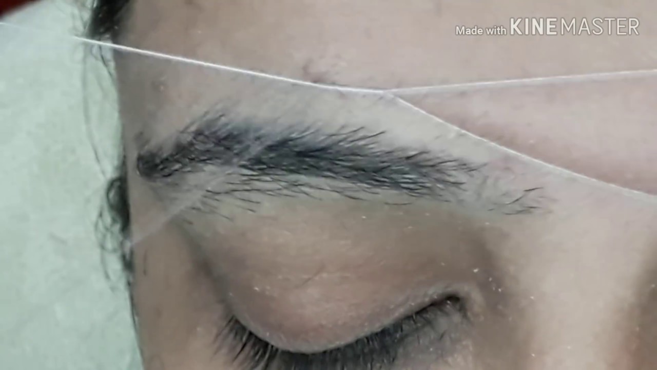 How to Make Eyebrow || Perfect Shape Eyebrow Threading Tutorial for Beginners