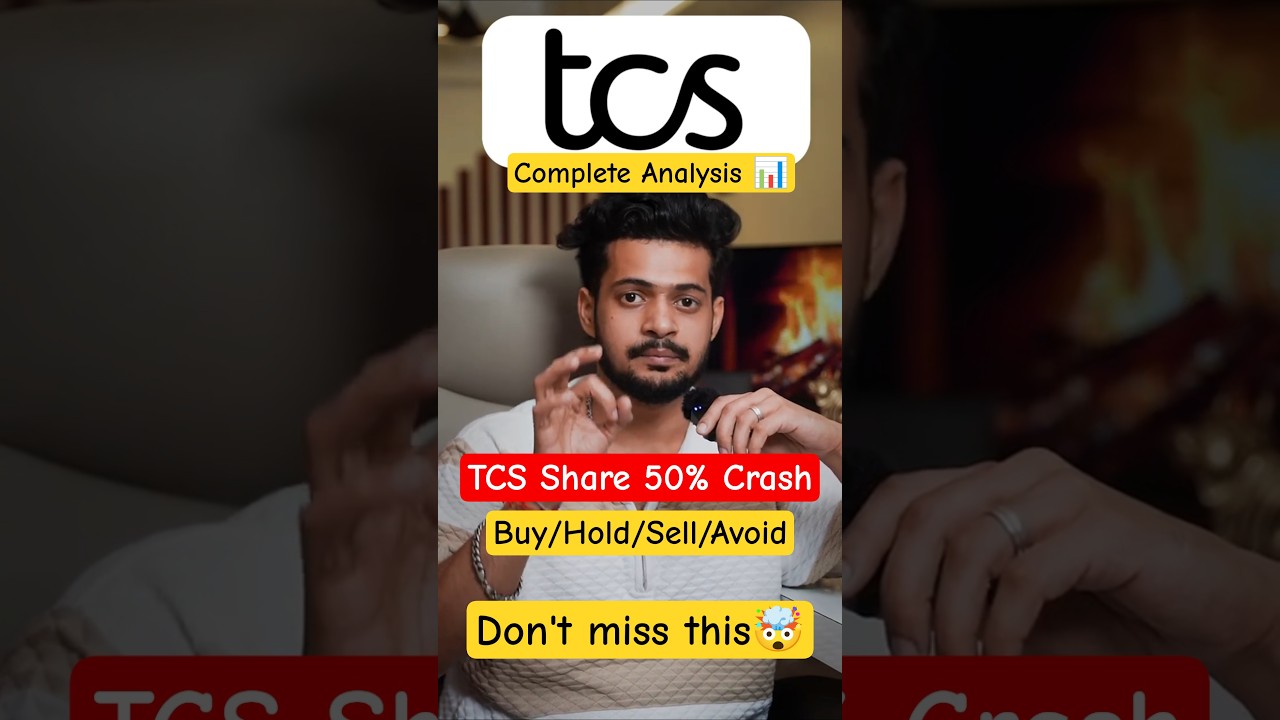 TCS Stock Crash! 😱 Buy, Hold or Avoid? | TCS Share Analysis | IT Sector Crash #shorts #tcs