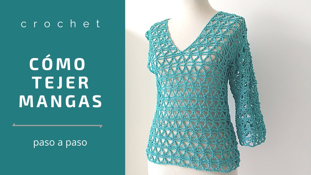 Como tejer a crochet mangas y hacer de un chaleco, un sweater