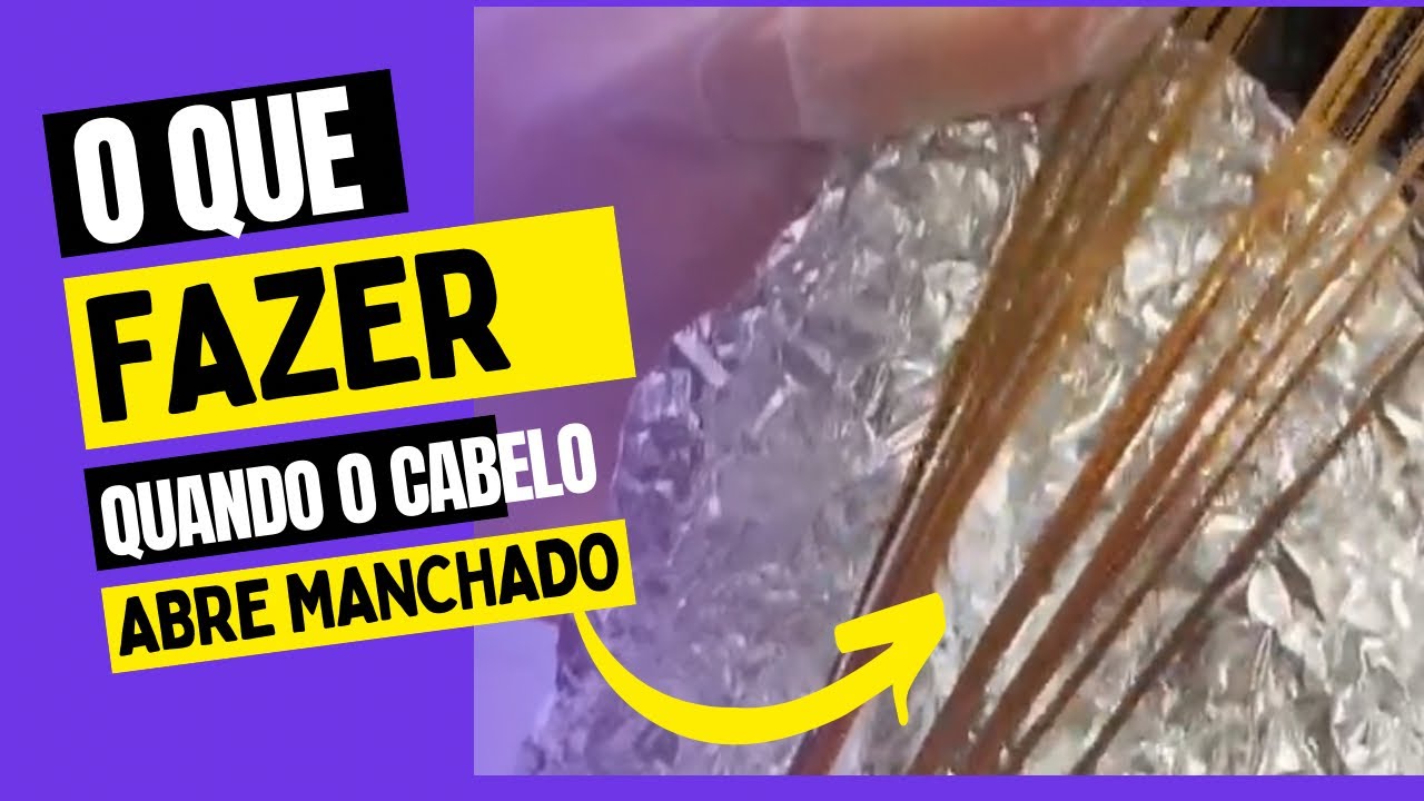 O que fazer quando o cabelo abre manchado?
