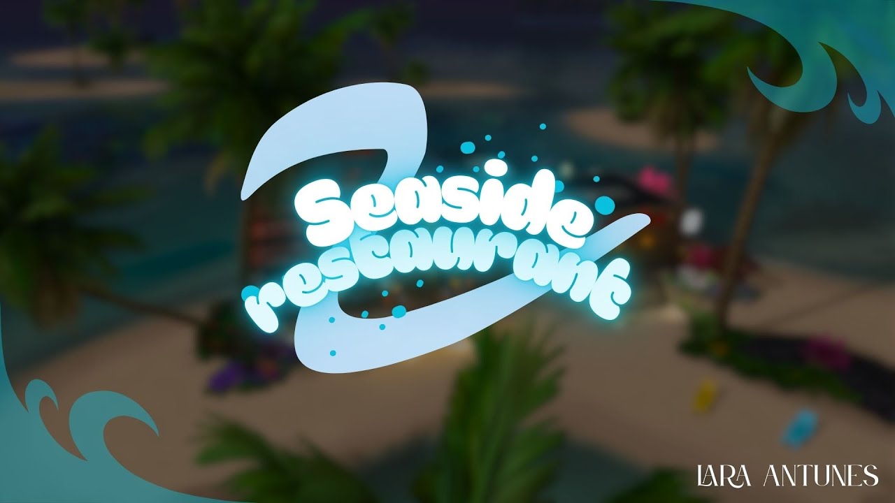 Esse RESTAURANTE BEIRA-MAR no The Sims 4 ficou ABSURDAMENTE LINDO 😍🌴