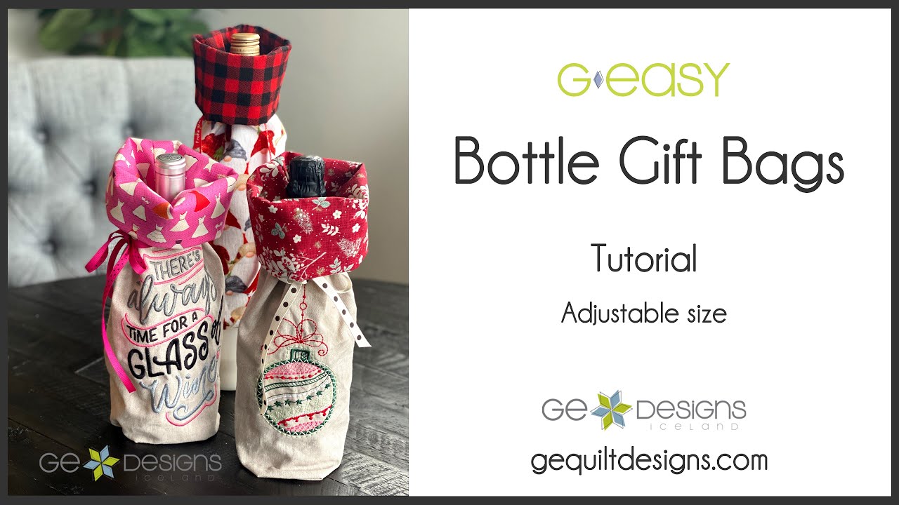 Gudrun Erla of GE Designs GEASY BOTTLE GIFT BAG