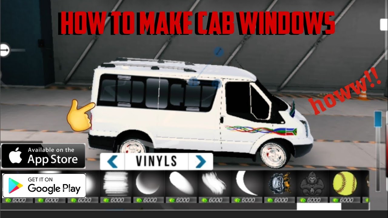 How to make a sesfikile cab window in car parking multiplayer 