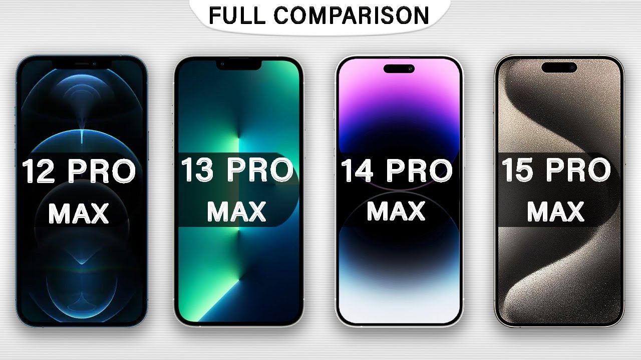 iPhone 15 Pro Max Vs 14 Pro Max Vs 13 Pro Max Vs 12 Pro Max Full review in 2025