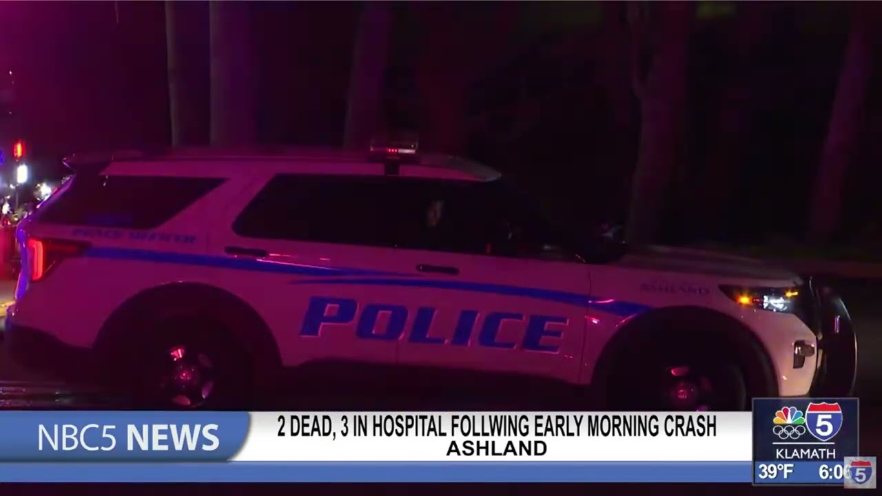 2 dead, 3 in hospital following early morning crash in Ashland