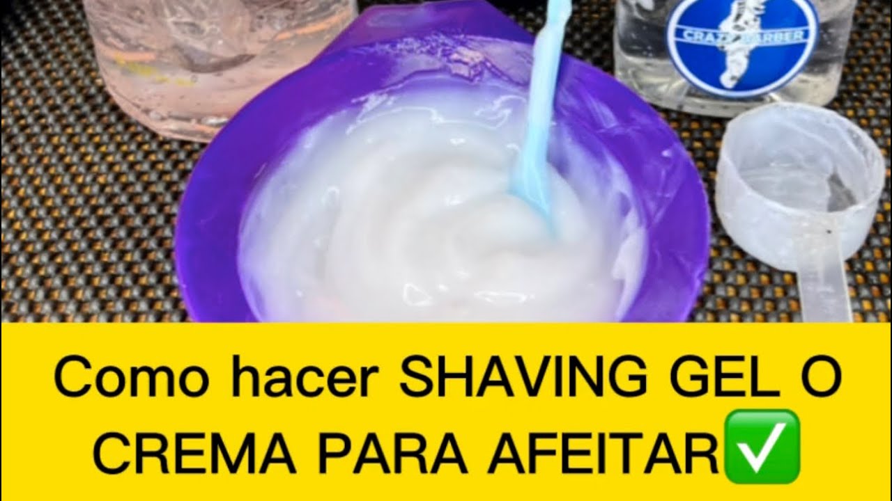 Como hacer SHAVING GEL O CREMA PARA AFEITAR paso a paso