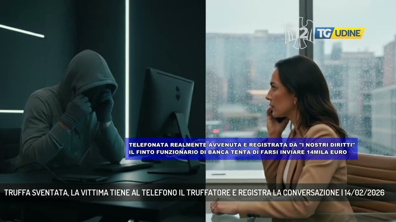 TRUFFA SVENTATA, LA VITTIMA TIENE AL TELEFONO IL TRUFFATORE E REGISTRA LA CONVERSAZIONE | 14/02/2026