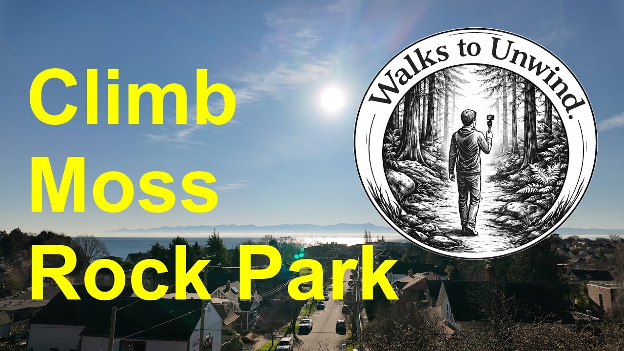 Moss Rock Park Lookout | Calm Nature Walk & Soft Music | Victoria BC | 4K